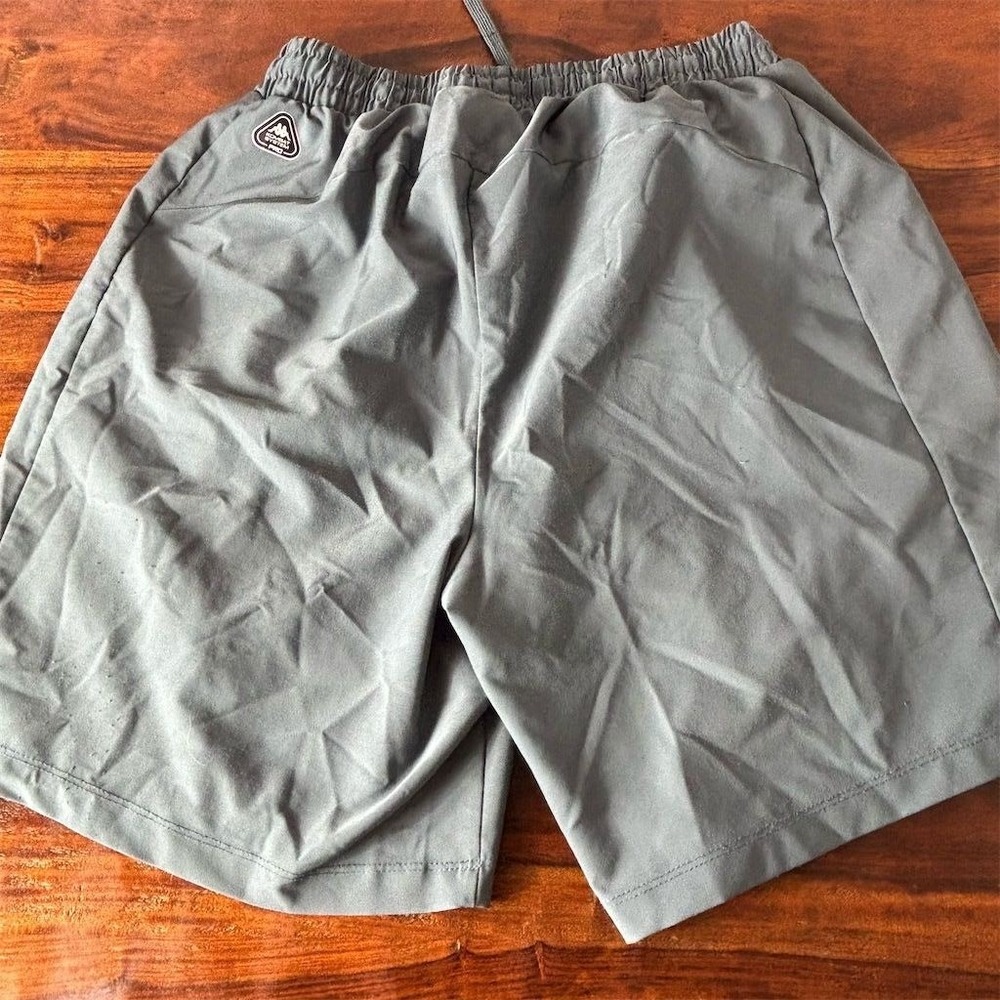 Kappa Kombat System Pro Mens Grey Athletic Soccer Training Shorts Size Large